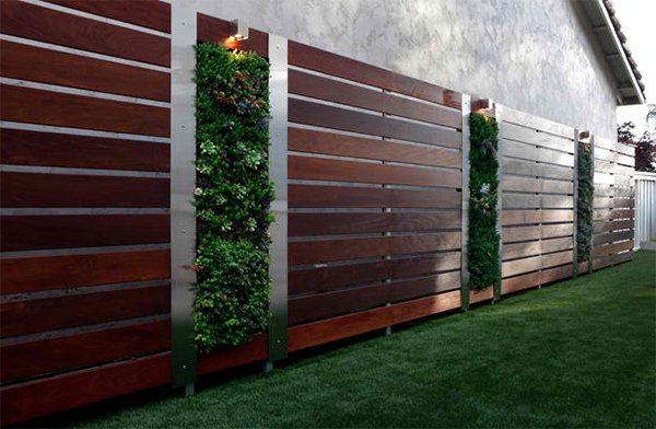 Ipe wood fence