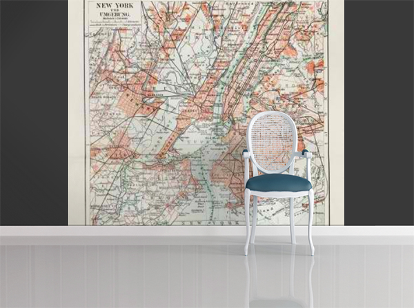 Antique map of New York