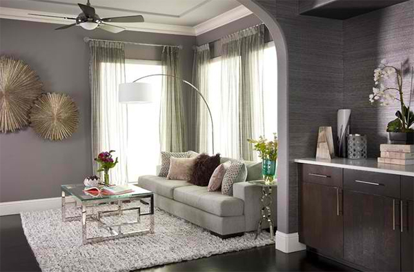 gray living room