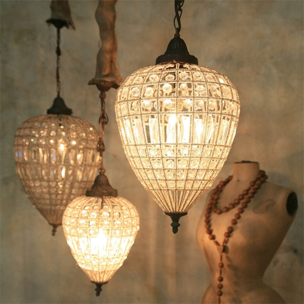 beads chandelier