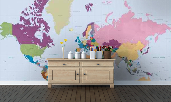 Colorful World Map