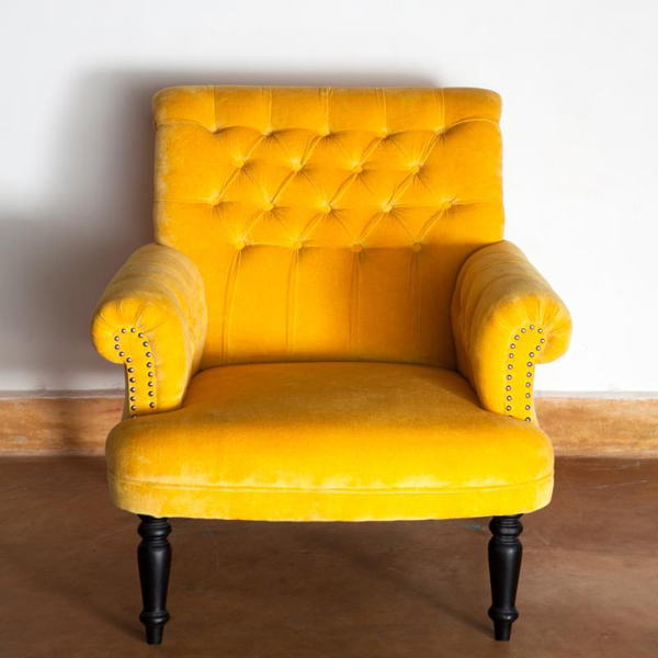 20 Fascinating Yellow Living Room Chairs | Home Design Lover