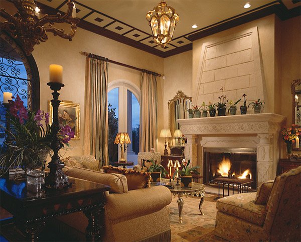 Mediterranean Style Living Room Decorating