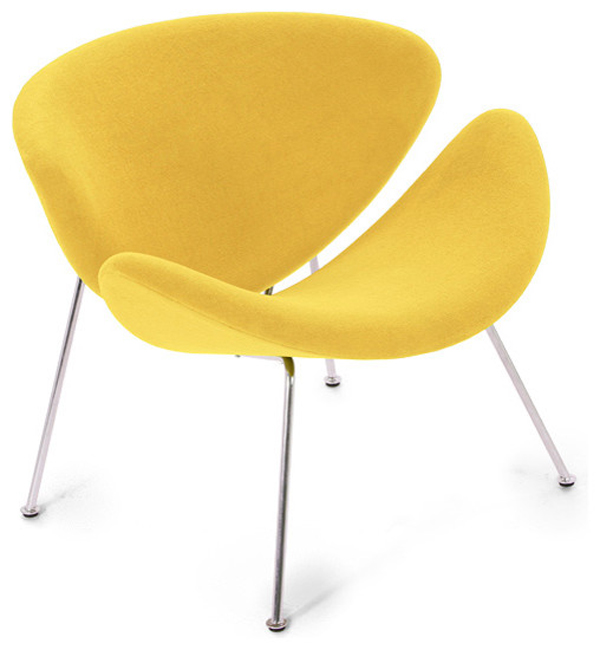 yellow designer chair