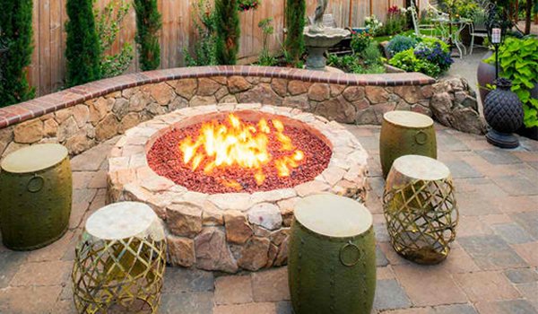 Fire pit placement and location