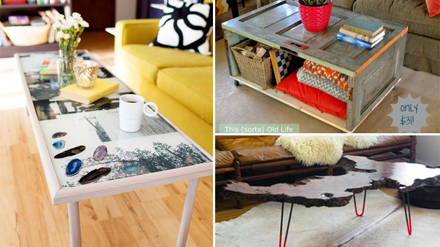 20 Amazing Ways to DIY a Coffee Table