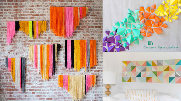 20 DIY Geometric Wall Art Decorations for a Vivid Modern 