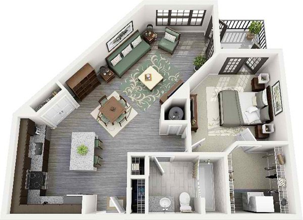 20 One Bedroom Apartment Plans For Singles And Couples