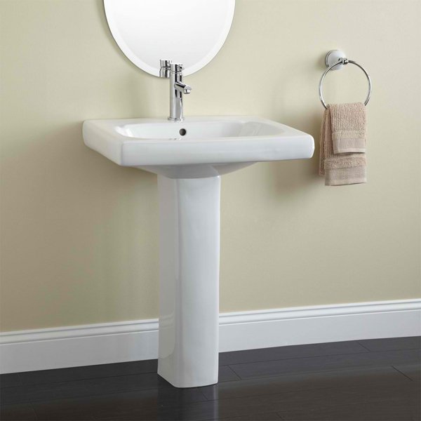 20 Fascinating Bathroom Pedestal Sinks | Home Design Lover