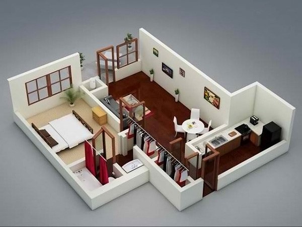 20 One Bedroom Apartment Plans For Singles And Couples