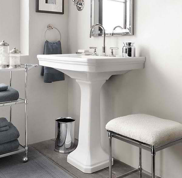 20 Fascinating Bathroom Pedestal Sinks | Home Design Lover