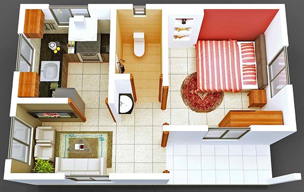 20 One Bedroom Apartment Plans For Singles And Couples