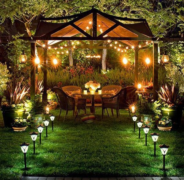 outside lights for a gazebo