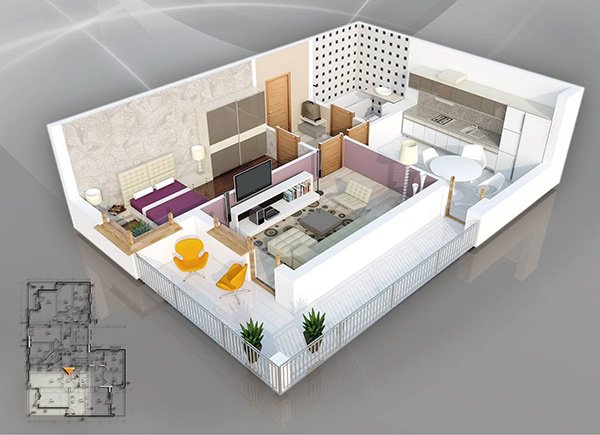 20 One Bedroom Apartment Plans For Singles And Couples