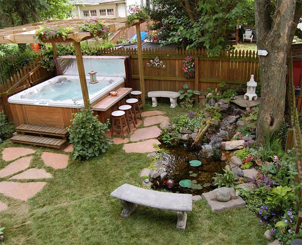 outdoor hot tub ideas