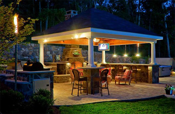 13+ Gazebo Lighting Ideas