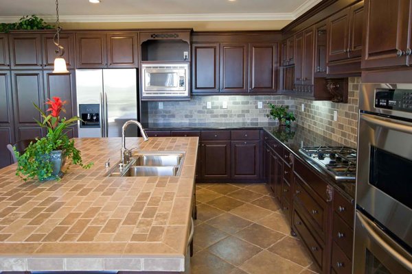 20 Pictures Of Simple Tile Kitchen Countertops Home Design Lover