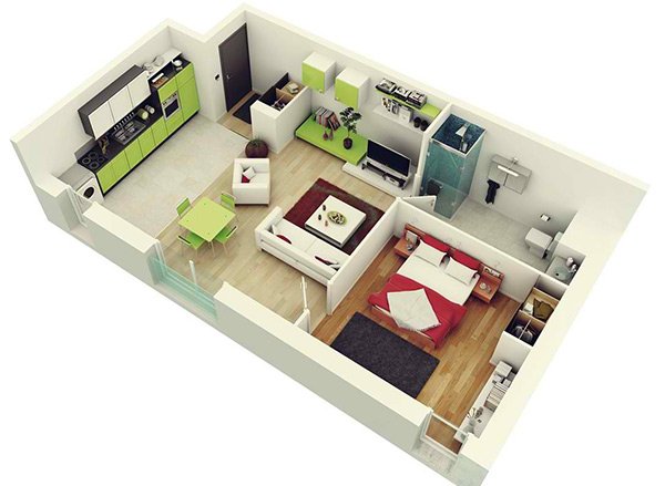 20 One Bedroom Apartment Plans For Singles And Couples