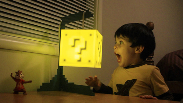 super mario block lamp