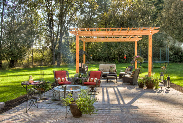 wooden pergola