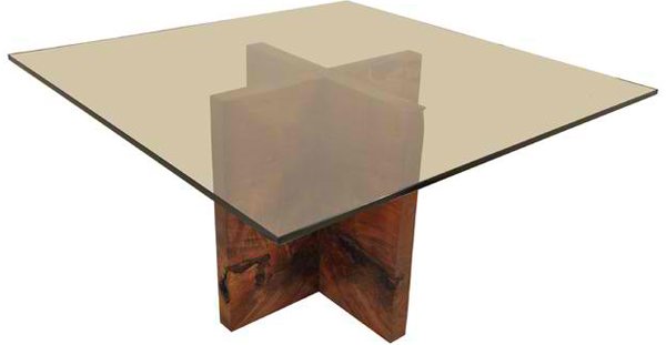 Wooden Pedestal Table