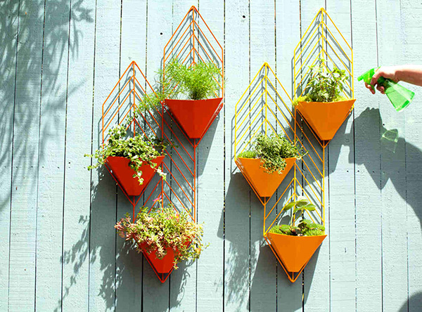 triangular planters