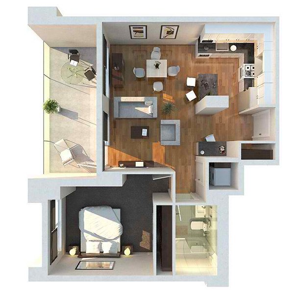 20 One Bedroom Apartment Plans For Singles And Couples