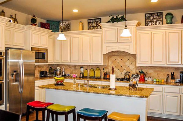 How to Decorate the Top  of Kitchen  Cabinets  Home Design  