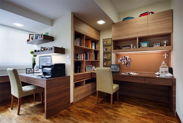 modern study room