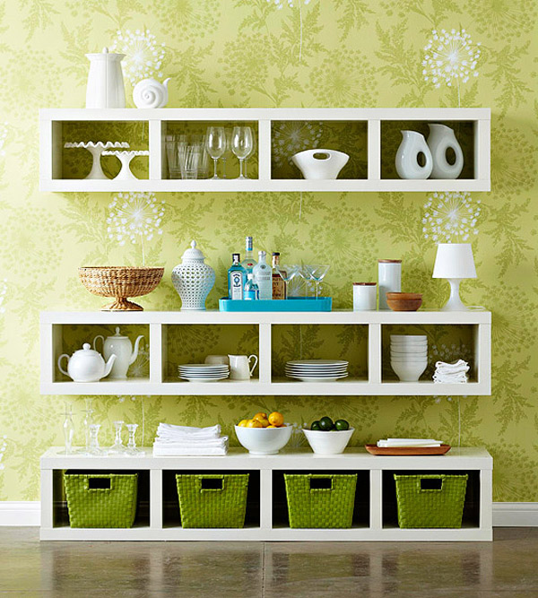 bookcase kitchen ware storage