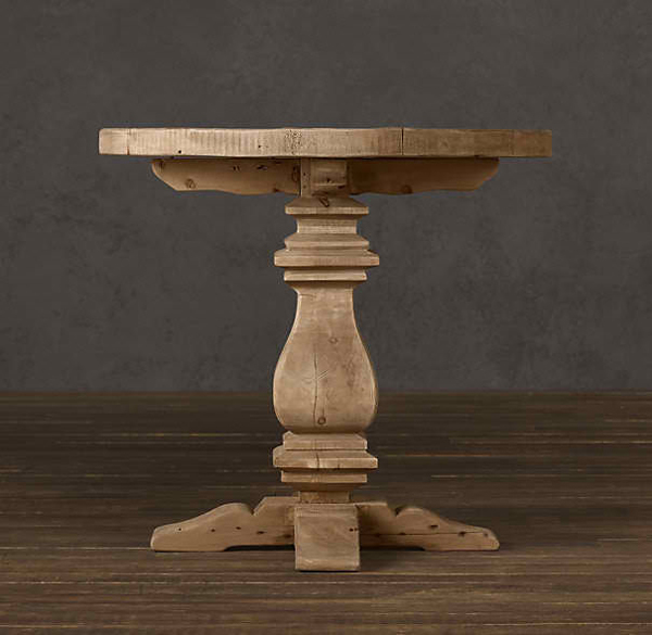 wooden coffee table base