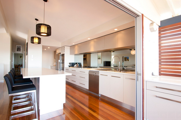 mirrored furniture kitchen