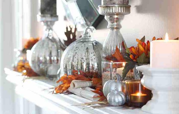 fall decors mantles