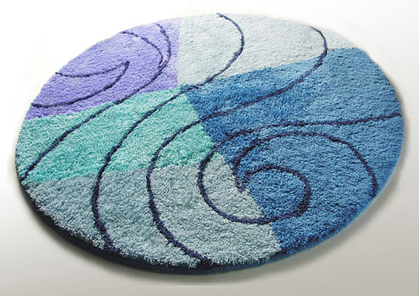 round tufted bathroom floor rug