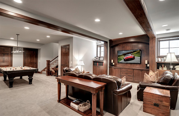 traditional basement