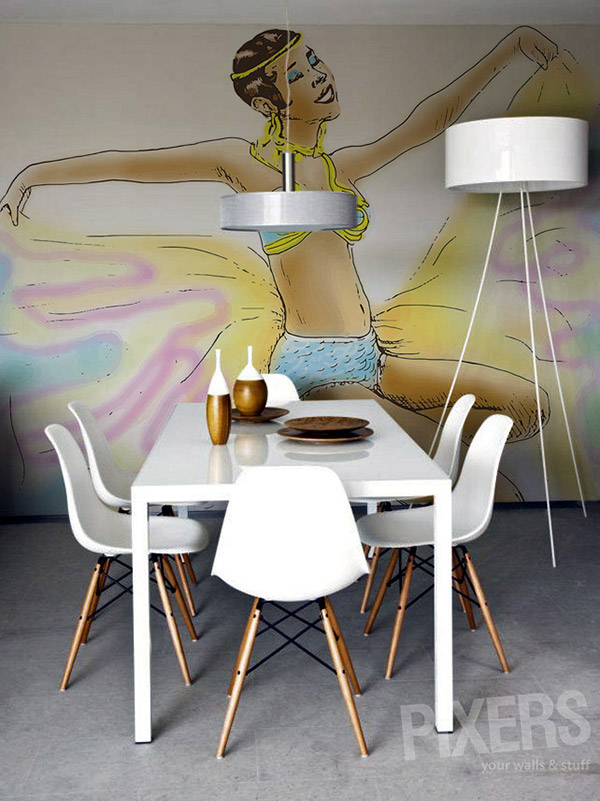 dining area mural design