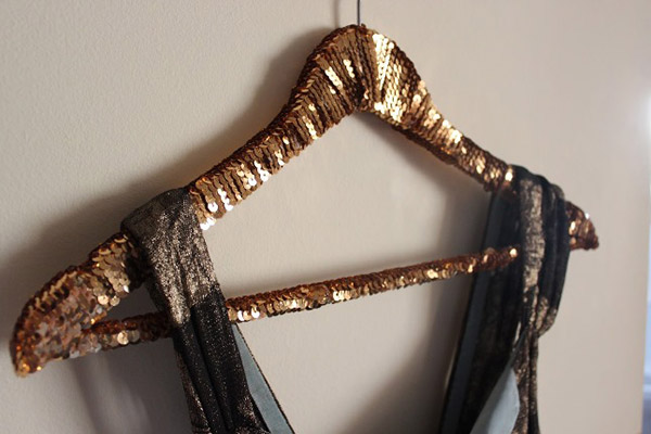 DIY Sequin Hanger