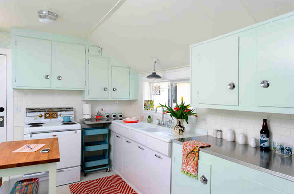 pastel cupboards