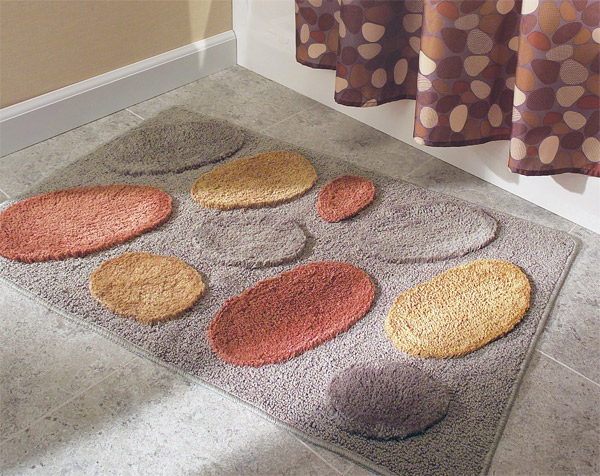 non-skid microfiber bathroom floor rug