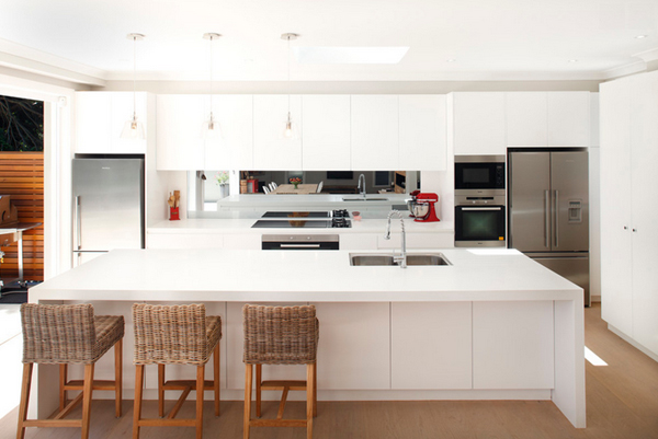 mirror backsplash