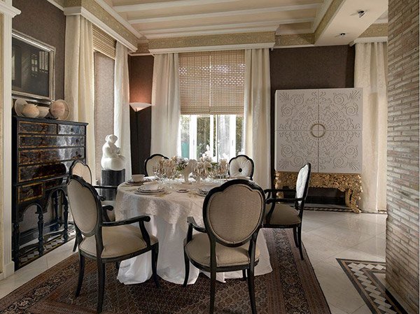 dining window cornice alexandra traditional coleccion treatment treatments showhouse layered layer ceiling cornices space designs classic embrace windows furniture founterior