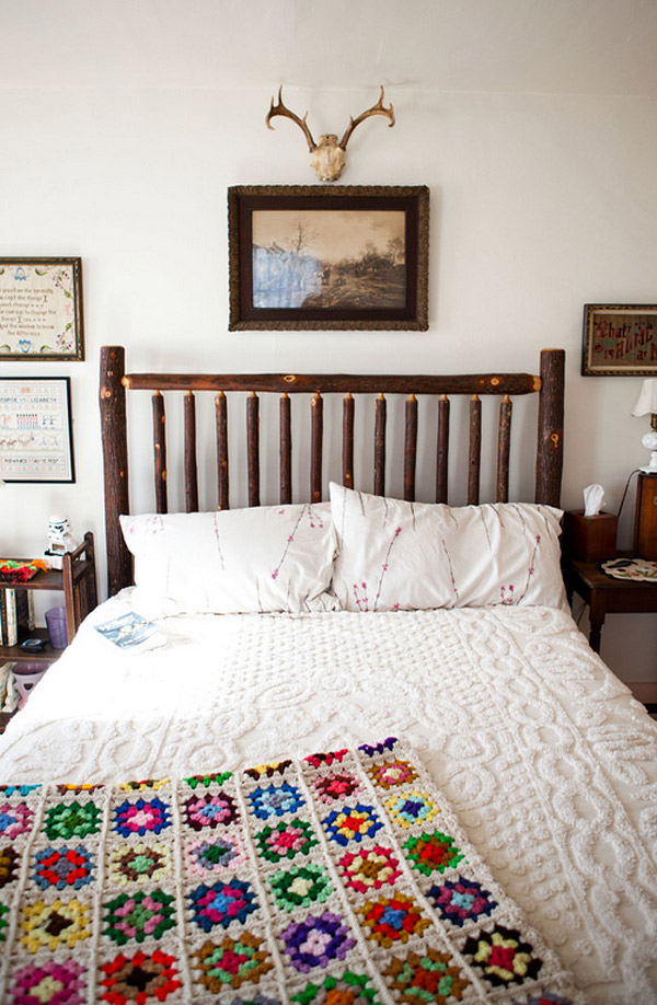 wooden headboard