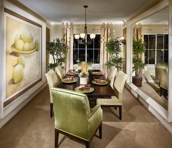 20 Lovely Dining Room With Stunning Mirrors Home Design Lover