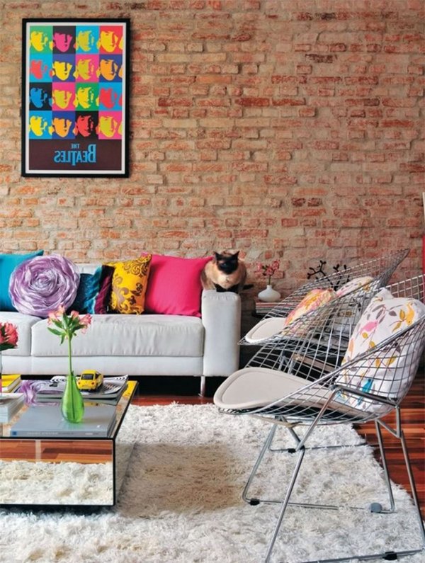 modern pop art living room