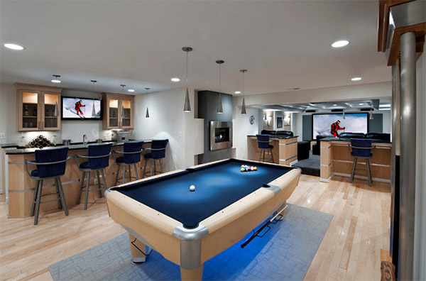 70 Man Caves in Finished Basements and Elsewhere  Man cave basement,  Finishing basement, Man cave bathroom