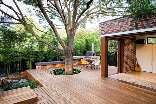 backyard deck