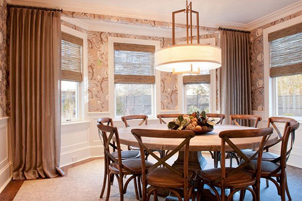 20 Dining Room Window Treatment Ideas | Home Design Lover