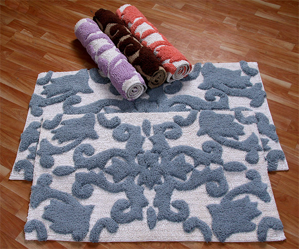 two-set cotton bathroom floor rug