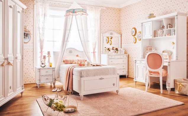 Vintage Feel Princess Bedroom