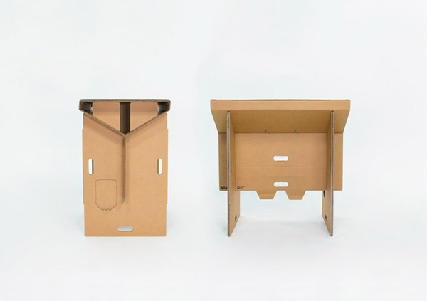 A Portable Cardboard Desk You Can Fold and Assemble | Home ...